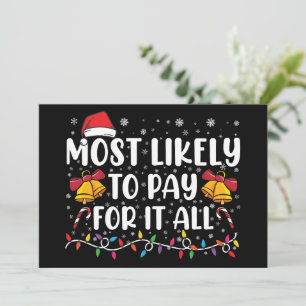 Convite Mais Provável De Pagar Por Tudo Piadas De Natal
