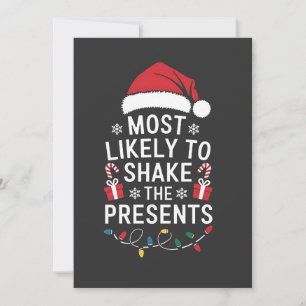 Convite Mais Provável De Sacudir Os Presentes De Natal