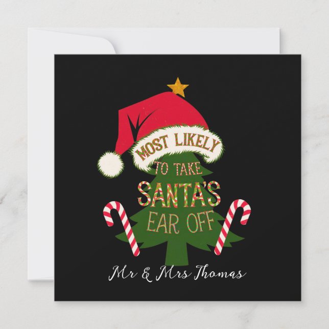 Convite  Mais Provável de Tirar a Orelha do Papai Noel Eng (Frente)