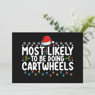 Convite Mais Provável É Estar Fazendo CartWheel No Natal
