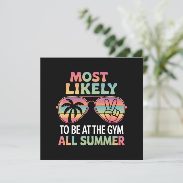 Convite Mais Provável É Estar Na Escola Todo O Verão (Em pé/Frente)