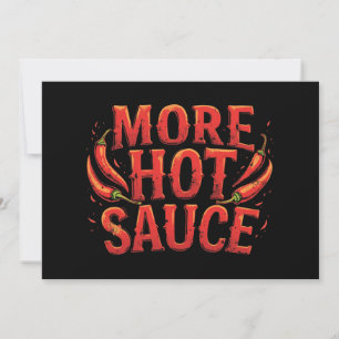Convite Mais sabor picante com molho picante sobre Comida