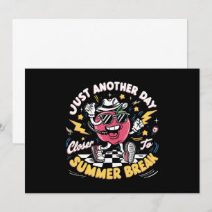 Convite Mais um dia mais perto das férias de verão Profess