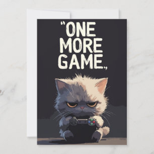 Convite Mais um jogo Carta de Cumprimentos Divertida de Ga