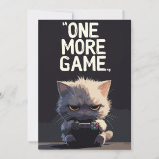 Convite Mais um jogo Carta de Cumprimentos Divertida de Ga