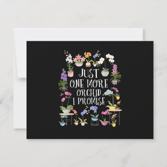 Convite Mais Uma Orquídea Eu Prometo (Frente)
