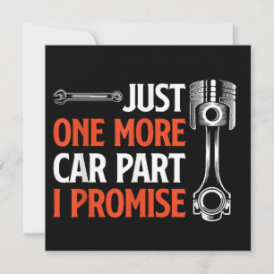 Convite Mais uma Peça de Carro Eu Prometo - Entusiasta de