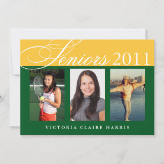 Convite Mais velho celebram a graduação de 3 fotos em verd