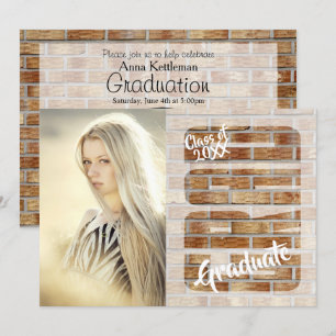 Convite Mais velho 🎓 Graduação DIY Foto e texto