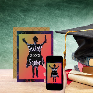 Convite Mais velho Silhouette Sunset Colors Party