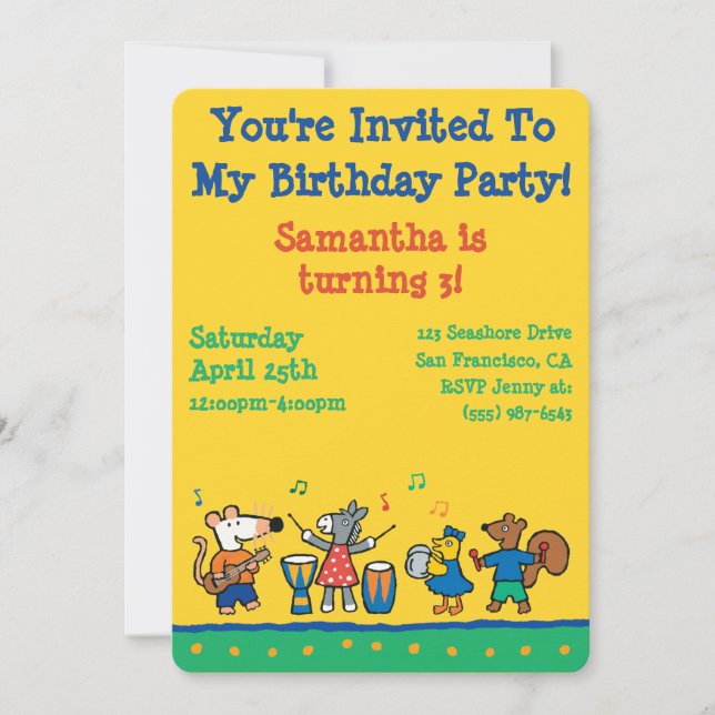 Convite Maisy e Amigos jogam na Banda (Frente)