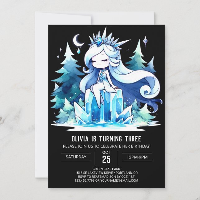 Convite Majexpressa Boho Princess Birthday (Frente)