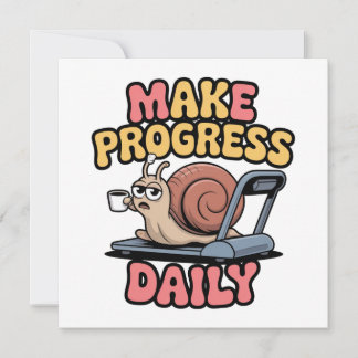 Convite Make Progress Daily