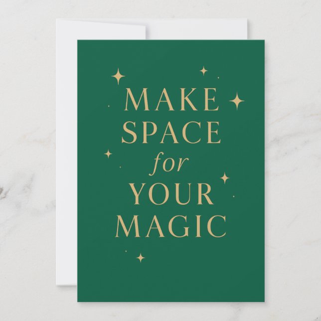 Convite Make Space for Your Magic (Frente)