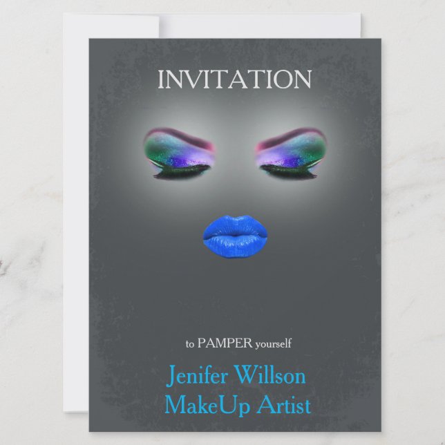 Convite Makeup Artist Invitation (Frente)