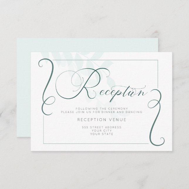 Convite Mal Há Pontas Que Deixam Acentos De Jade (Frente/Verso)