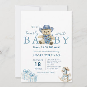 Convite Mal Podemos Esperar Churrasco Baby Shower