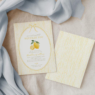 Convite Mal posso esperar para apertar você, Lemon Baby Sh