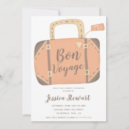 Convite Mala de diversão de boa viagem festa de despedida