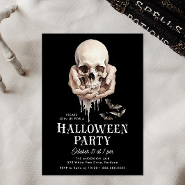 Convite Maldição na Festa do Halloween das Mãos