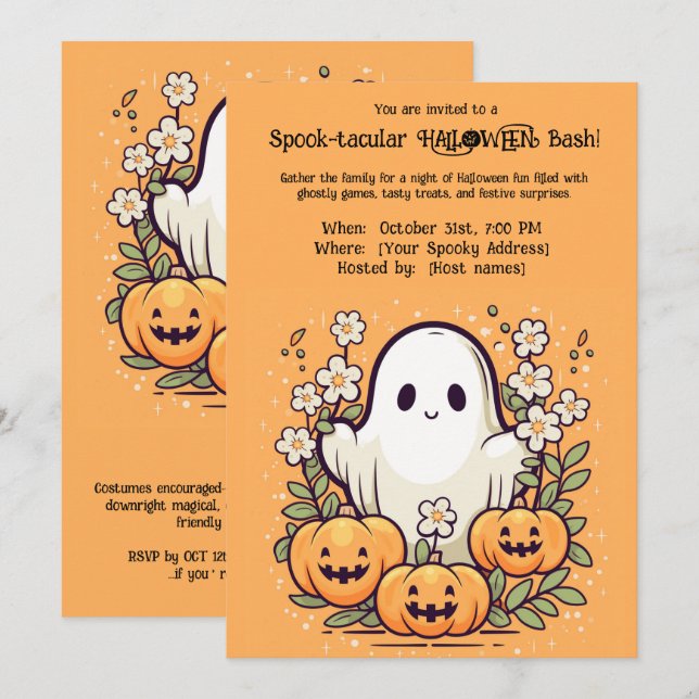 Convite Maldito HALLOWEEN Bash! (Frente/Verso)