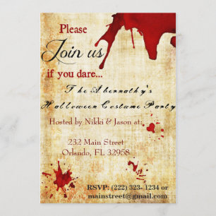 Convite Maldito Vampiro do Festa de Halloween