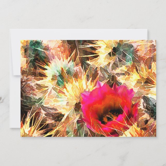 Convite Malha de Agulhas de Cactus (Frente)