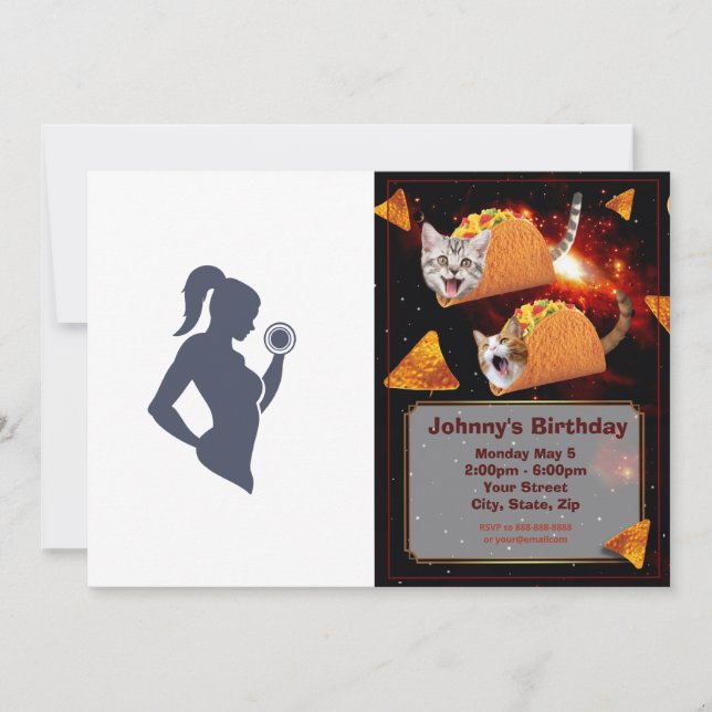 Convite Malhação levantando o idiota (Frente)