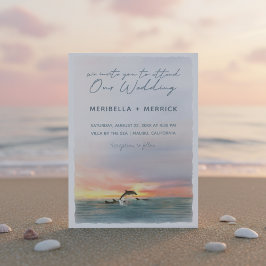Convite Malibu | Casamento por Aquarela de Dolphins Beach