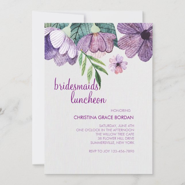 Convite Malvas Buttercups (Frente)