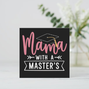 Convite Mama de Mestrado MBA Graduação de Mestrado