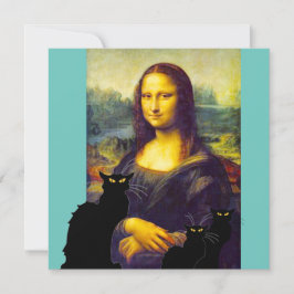 Convite Mama Lisa e Les Chats Noir