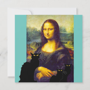 Convite Mama Lisa e Les Chats Noir