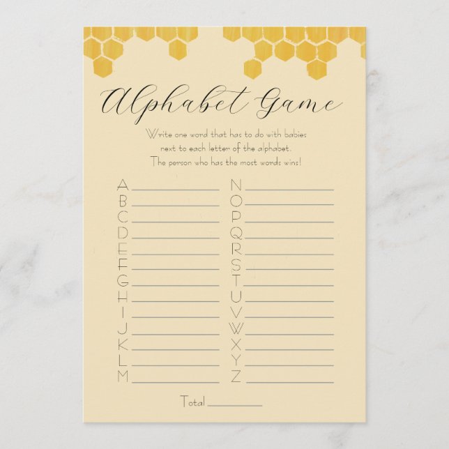 Convite Mama para o Chá de Bebê da Abelha (Frente)