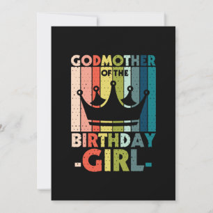 Convite Mamãe Arte Madrinha da Menina de Aniversário