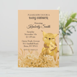 Convite Mamãe Cat Love Chá de fraldas