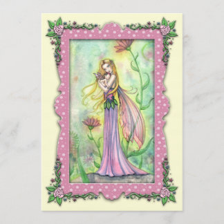 Convite Mamãe e Bebê Fada Bebê Tomam Banho