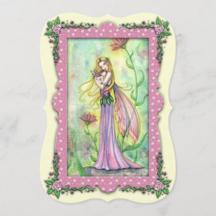 Convite Mamãe e Bebê Fada Bebê Tomam Banho