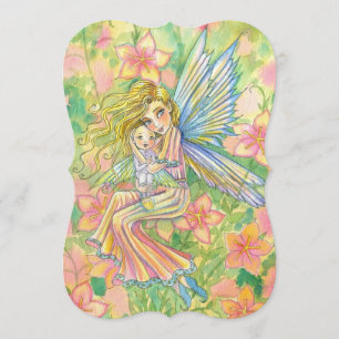 Convite Mamãe e Bebê Fada Bebê Tomam Banho