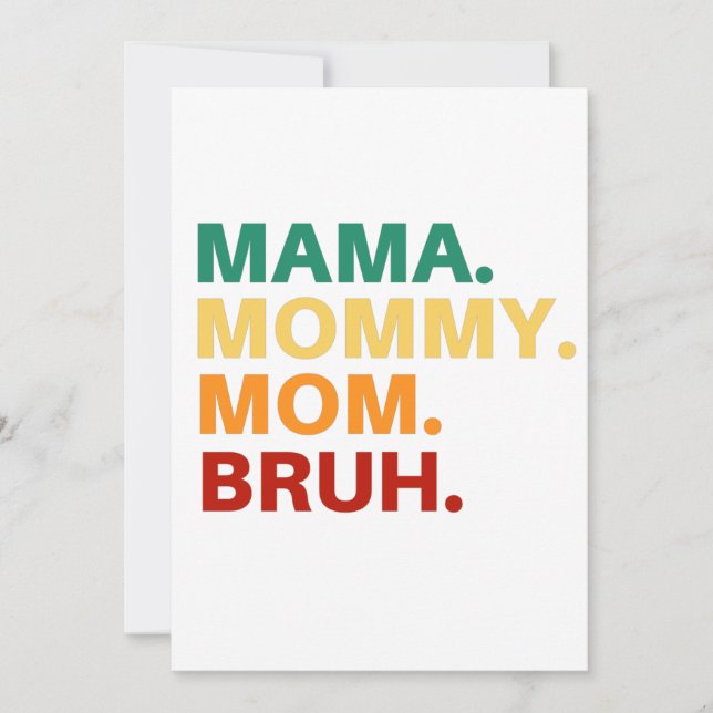 Convite Mamãe mamãe manh (Frente)