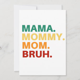 Convite Mamãe mamãe manh