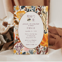 Mamãe para ser vintage chá de fraldas de flor silv