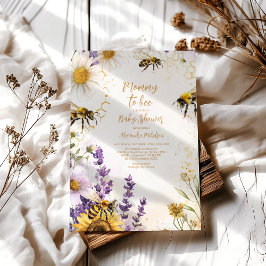 Convite Mamães de colheita para o Chá de fraldas de flores