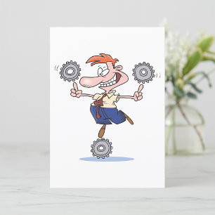 Convite Man Balancing Cogs