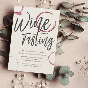 Convite Manchas de Borgonha - partido da degustação de