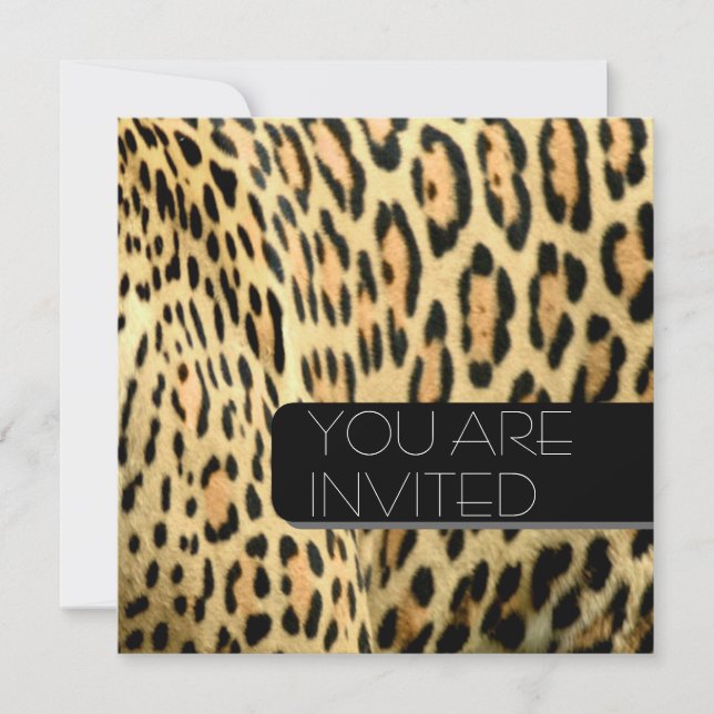 Convite Manchas-leopardo (Frente)