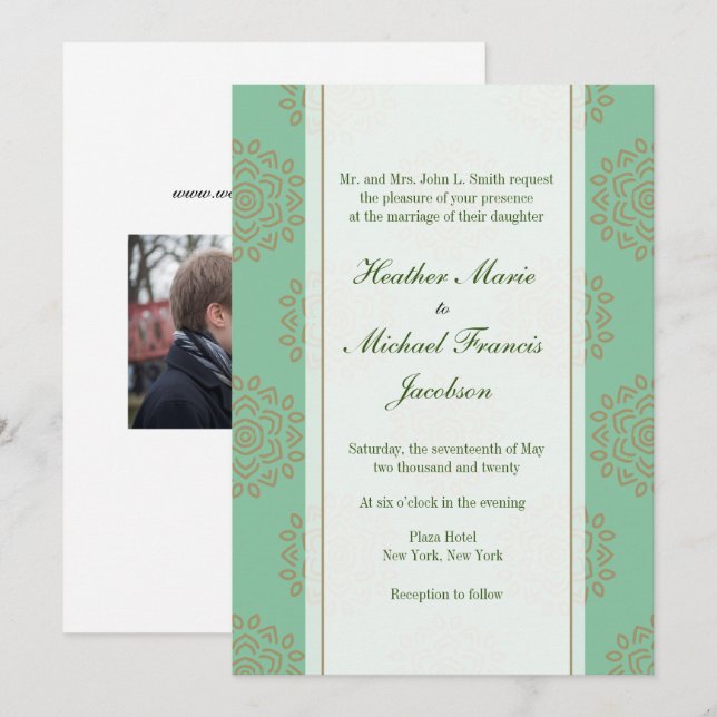 Convite Mandala Beauty (Frente/Verso)