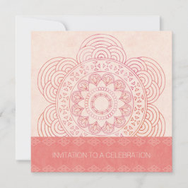 Convite Mandala Boho Chic 60º Aniversário