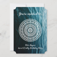 Mandala Branca Deixe o mar te libertar