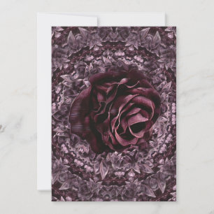 Convite Mandala de Rosa